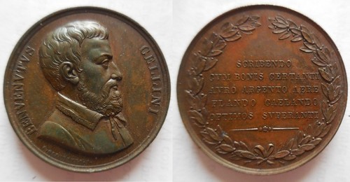 Medaglia benvenuto cellini - medaglia,