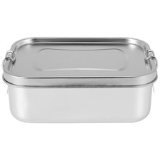 Bento Box Contenitore Porta Pranzo in Acciaio Inox,3 Scomparti Bento Lunch Box per3542