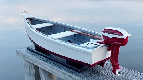 Modello skiff legno - skiff, in