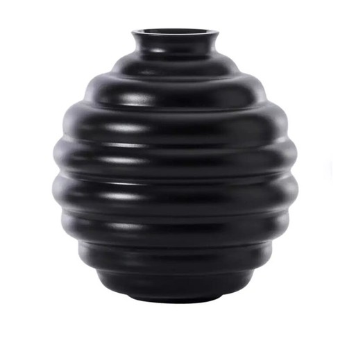 Venini vaso deco medio nero - medio,