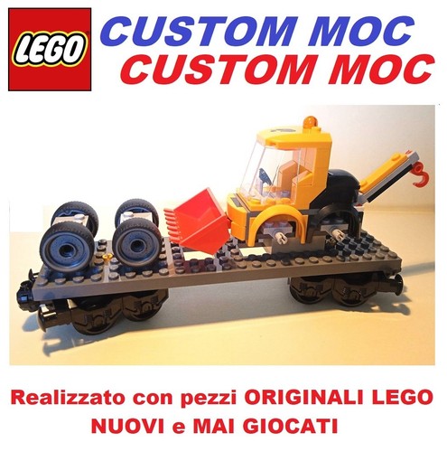 Lego train vagone pianale - vagone, con