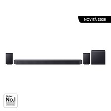 Samsung Soundbar HW-Q990F/ZF, Audio 11.1.4 canali, Wireless Dolby Atmos, 2025