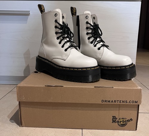 Martens bianche platform - dr,