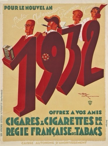 Affiche poster 1932 - poster, cigares