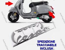 2X SCRITTA STEMMA LOGO FREGIO VESPA ET2 ET4 50 125 150 PX 200 ADESIVO ADESIVI 3D