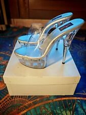 scarpe tacco alto  ballerina - n° 38 trasparenti  tacco 14 cm