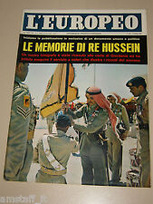 L'EUROPEO=1962/31=KING HUSAYN=ALMA DEL RIO JAYNE MANSFIELD=JERRY WALD=FELISATI=