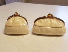 n°2  Borsellini Vintage in ceramica Dalla Valle Apollo d'Oro pochette Porcellana