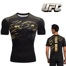 Maglietta Personalizzabile UFC Uomo Estate 2025 Nome sul Retro Sportiva Boxe MMA
