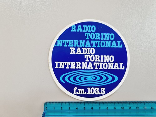 Adesivo radio torino - adesivo,