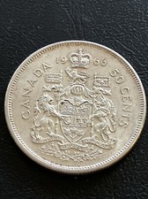 1966 Canada Silver 50-Cent