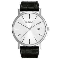 OROLOGIO BULOVA UOMO CLASSIC ELEGANT PELLE QUADR.BIANCO 96B104 RIV.AUTORIZZATO