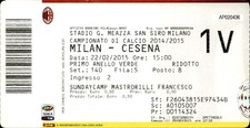 Biglietto stadio Milan -
