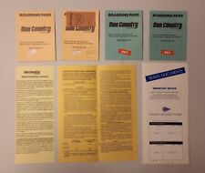 Lotto effimeri carta vintage Sun Country Airlines Funway Holidays Funjet 1993