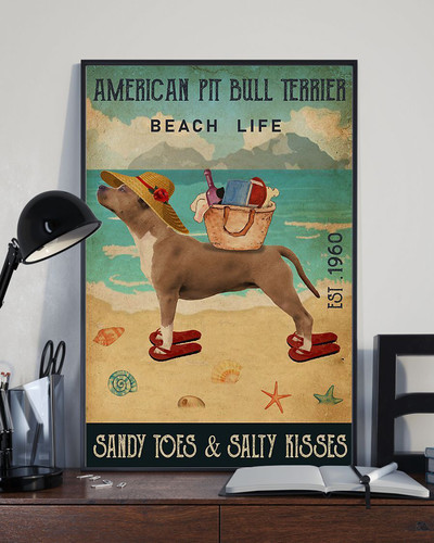 Poster cane american pit bull - american,