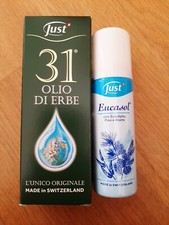 JUST OLIO 31® ORIGINALE CON 31 ERBE  da 75 ML e Eucasol super offerta