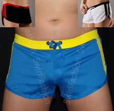 Tronchetti sportivi uomo G763 pantaloncini spacco laterale marsupio integrato jock