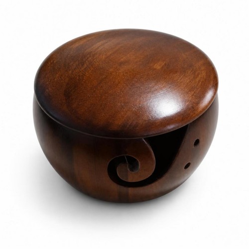 Ciotola porta lana legno - ciotola,