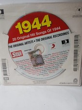 CD INTROVABILI CON 20 BRANI ORIGINALI DELL'ANNO 1944 Cd compilation 1944 Siae