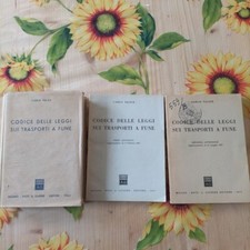 Codice Delle Leggi Sui Trasporti A Fune 3 Volumi - Carlo Talice - Giuffrè 1964