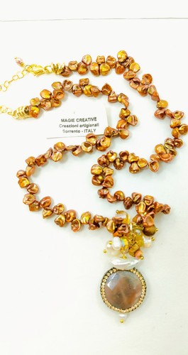 Collana donna perle di - donna, in