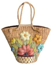 Borsa shopper spiaggia fiori