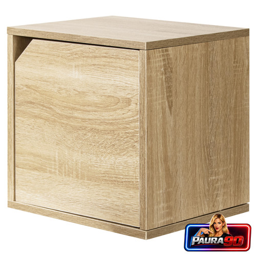 Mensola cubo con anta da - anta,