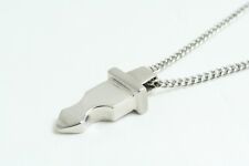 Collana da uomo con pendente a Spada Rossoamante in acciaio nuova