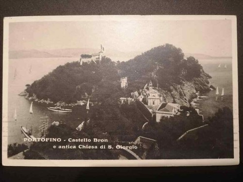 Cartolina portofino castello - portofino,