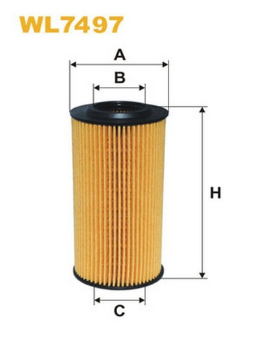 Wl7497 filtro olio per - filtro,