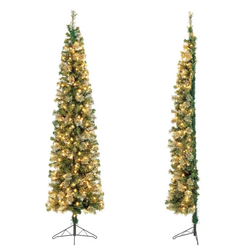 Mezzo albero natale led - albero,
