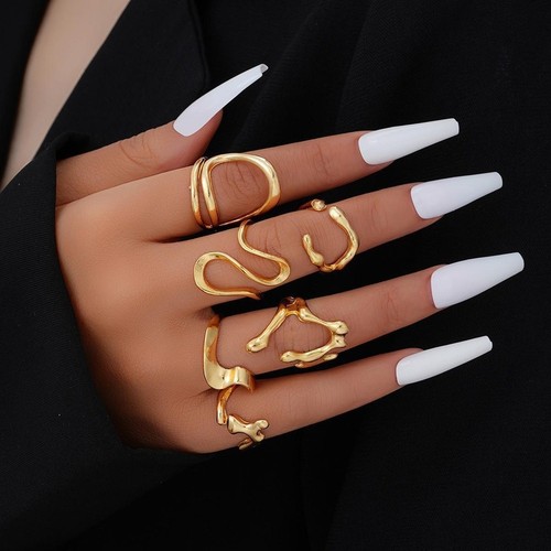 Set anelli casual geometrici - anelli,