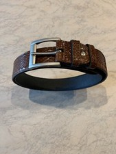 COBRA REALE Cinta Cintura Cobra Reale Pelle Unica Hand Made Nuova