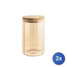 2x Barattolo in vetro