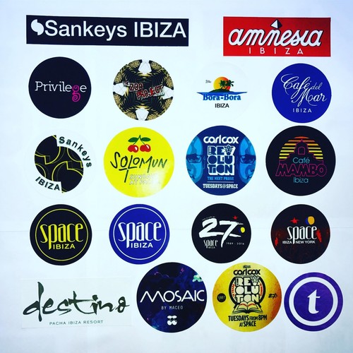Ibiza stickers - x,