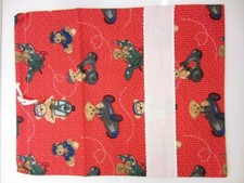 SACCHETTO SACCA ROSSO "ORSI E MOTORI" DA RICAMARE O PERSONALIZZATO PUNTO CROCE