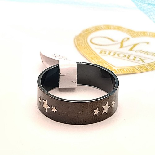 Anello acciaio uomo - , stelline