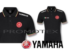 polo maglia yamaha LOGO RICAMATO tricolore corse italia racing maglietta nuova