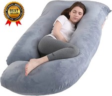 Cuscino Gravidanza Forma J Cuscino Corpo Completo Memory Foam Supporto Pancia Corpo