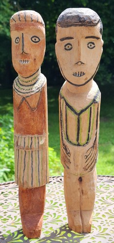 Statua legno coppia - in, waga
