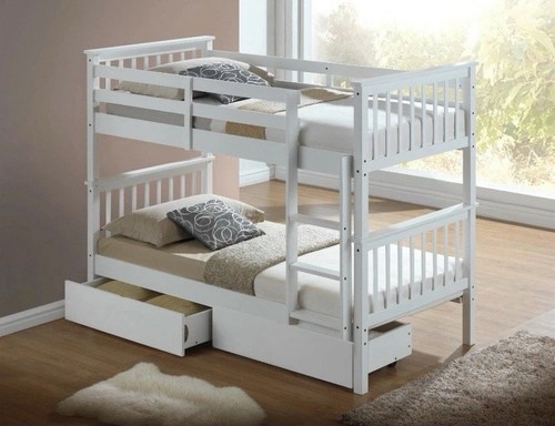 Letto castello con cassetti - letto,