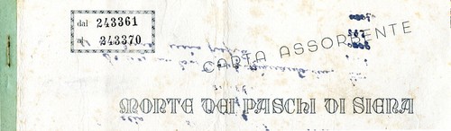 Blocchetto assegni vintage - blocchetto,