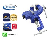 morsa morsetta da banco mini fissaggio tavolo base girevole Ghisa mm.60