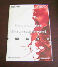 Catalogo SONY BRAVIA POSTER GRANDE dépliant brochure tv lcd full hd ready cinema
