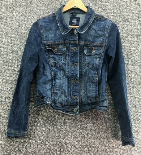 Giacca jeans bsk - jeans, blu