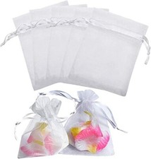 10 SACCHETTI ORGANZA BIANCHI