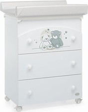 Foppapedretti Mascotte Fasciatoio Cassettiera Vaschetta Estraibile 3 Cassetti