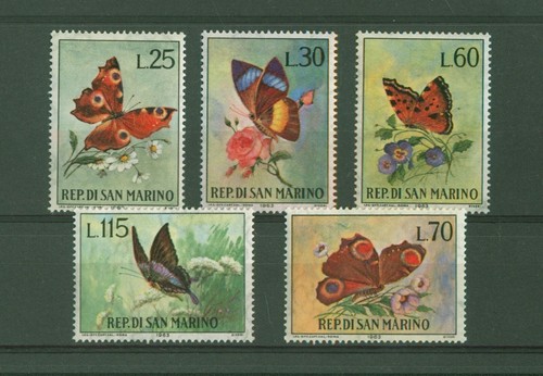 1963 san marino farfalle serie - marino,