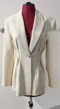 Blazer Zara in raso sartoriale