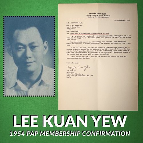 Lee kuan yew - yew, lettera
